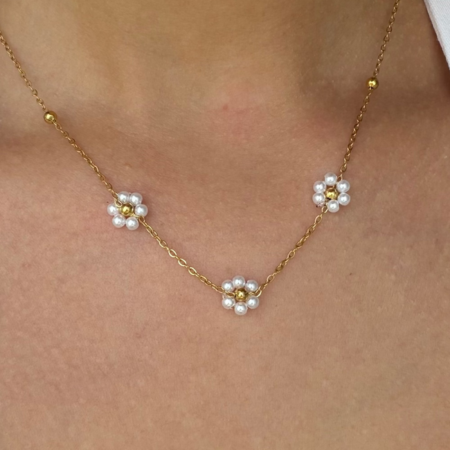 Daisy Summer Necklace & Bracelet 2 Piece Set Main Image