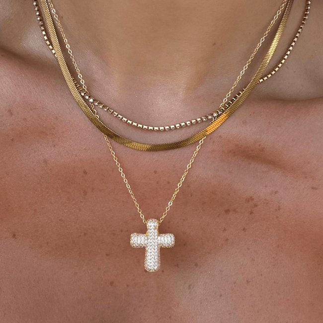 Forever Blessed Cross Necklace Main Image