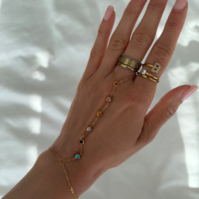Prism Multicolor Hand Chain Hover Image