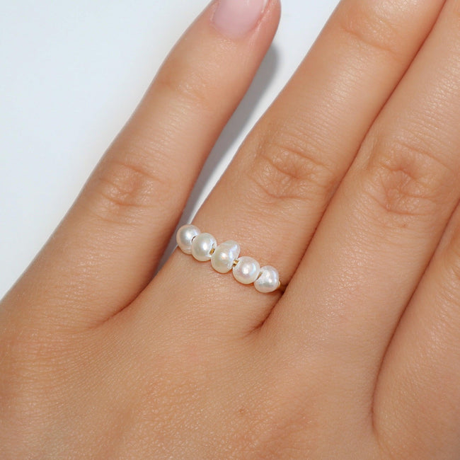 Sea Treasure Pearl Ring Hover Image