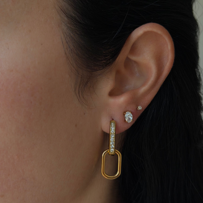 Chained Together Earrings Hover Image