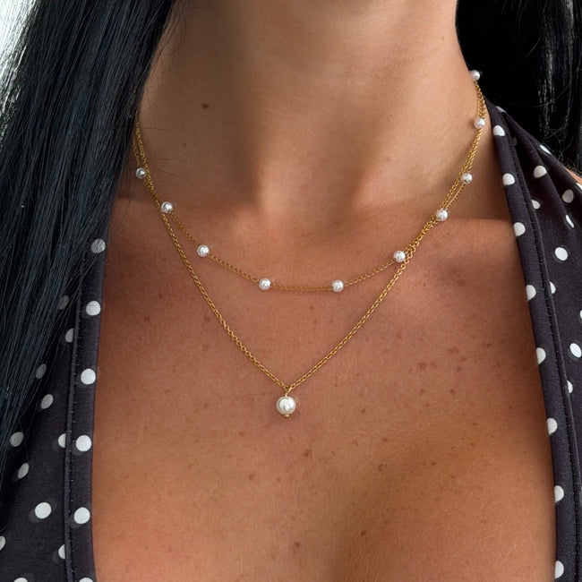 Celestial Pearl Necklace Hover Image
