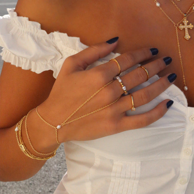 She's A Pearl Hand Chain Hover Image