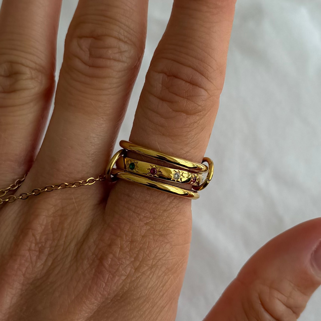 Lulu Stacked Ring Hover Image