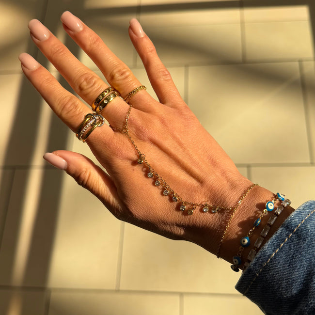 Twilight Drops Hand Chain Hover Image
