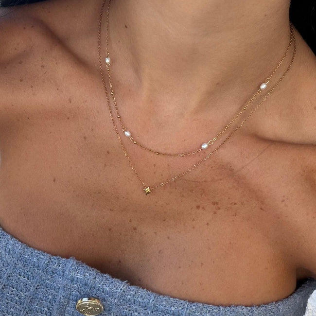 Sunlit Pearl Necklace Hover Image