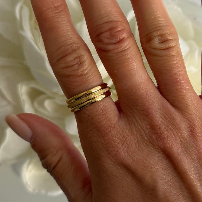 Shimmer Ring 3-Piece Set Hover Image