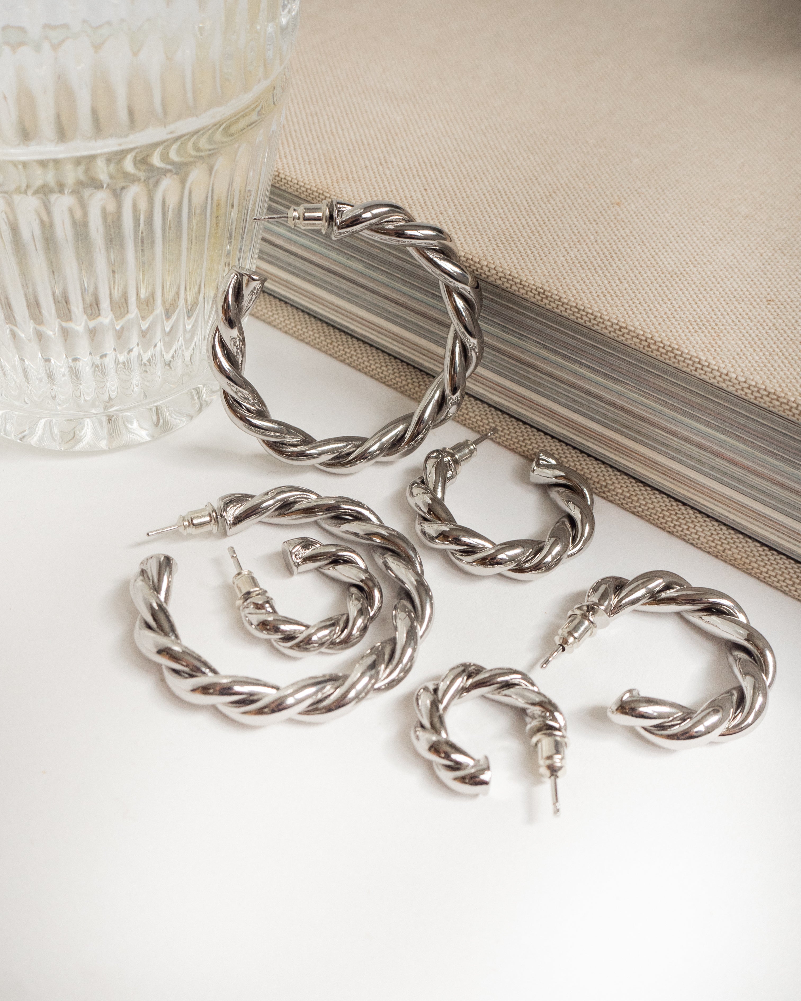 Vera Silver Hoops | Large