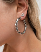 Vera Silver Hoops | Large