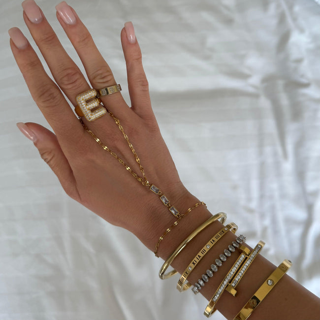 Golden Babe Hand Chain Main Image