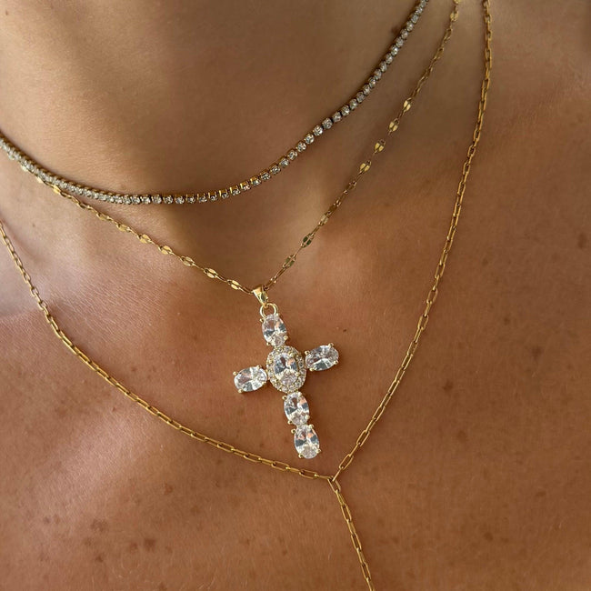 Nena Tennis Necklace Main Image