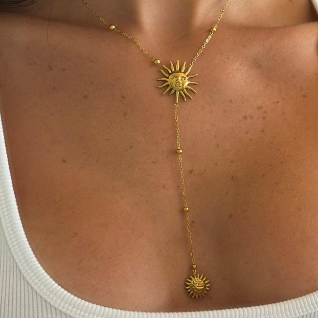 Sunny Glow Lariat Necklace Hover Image