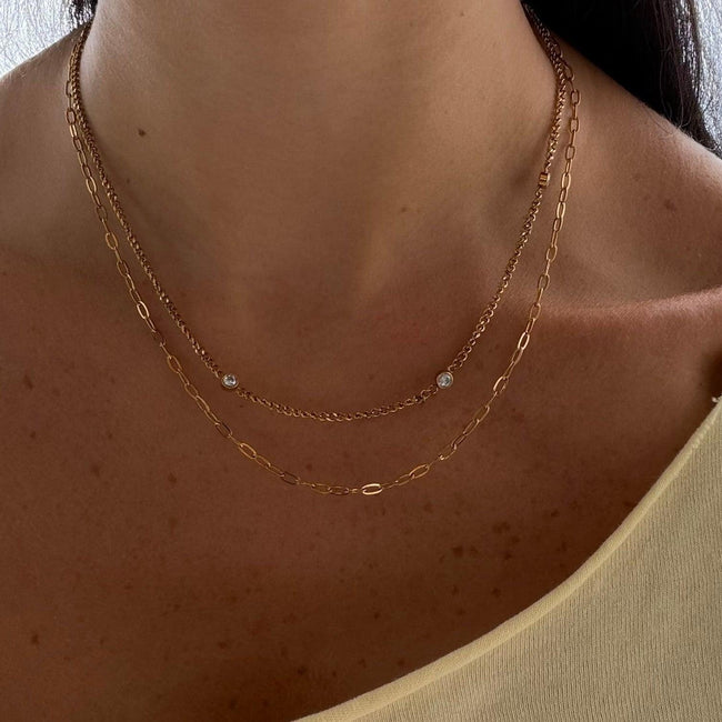 Aveline Layered Necklace Hover Image