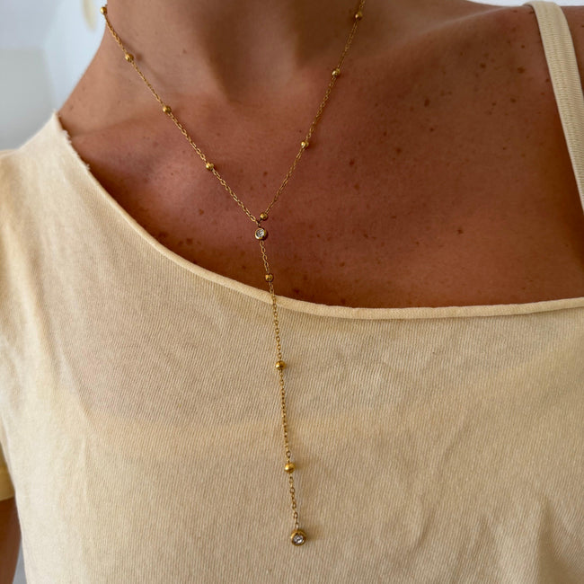 Raindrop Lariat Necklace Main Image