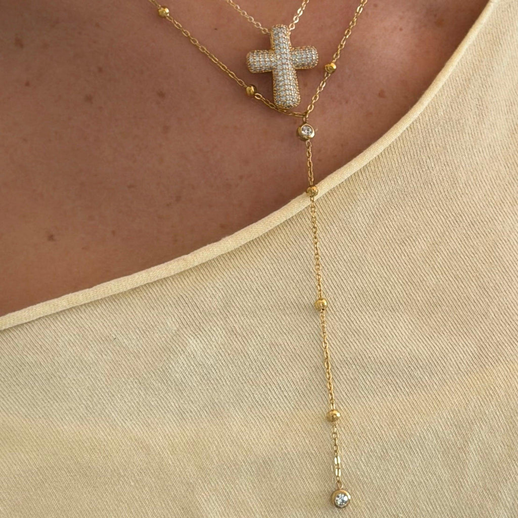 Raindrop Lariat Necklace