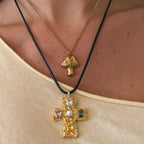 Popstar Cross Cord Necklace