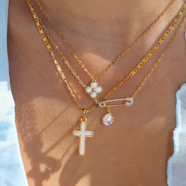 Aura Cross Necklace Main Image