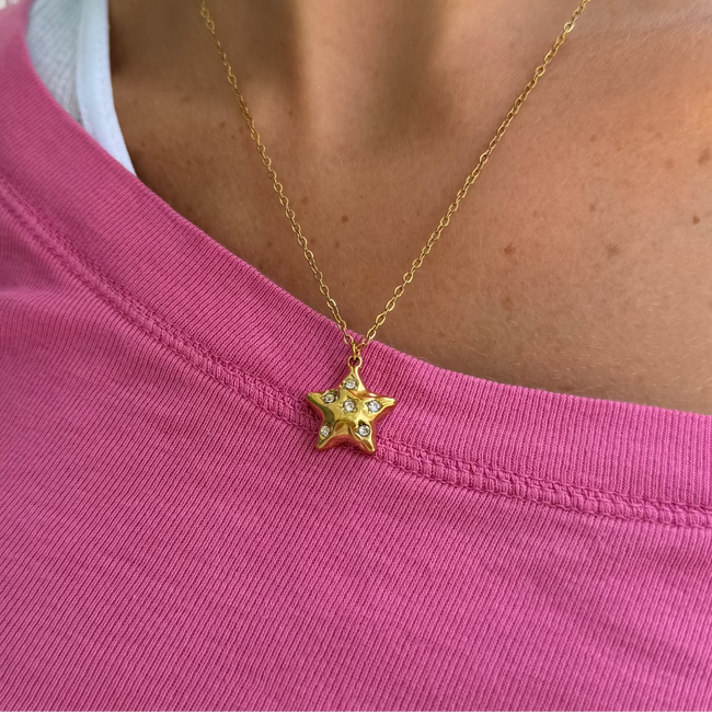 Lucky Star Glow Necklace Hover Image