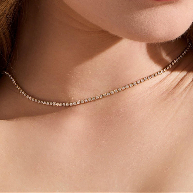 Icy Tennis Necklace Hover Image
