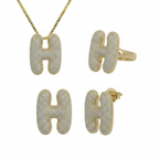 Adore Me Earring, Ring & Necklace 3 Piece Bundle