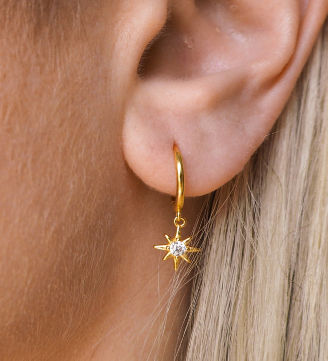 Iris Huggies | Gold Hover Image