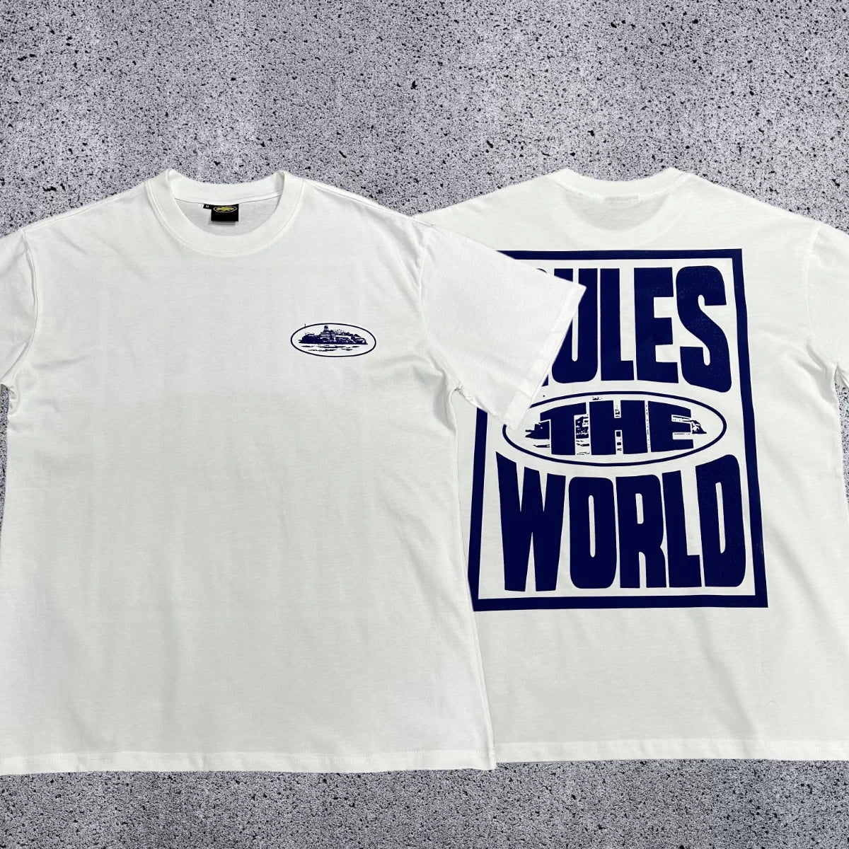 Corteiz RTW Box Logo T-Shirt – White/Green