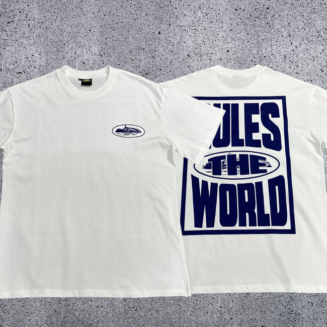 Corteiz RTW Box Logo T-Shirt – White/Green Hover Image
