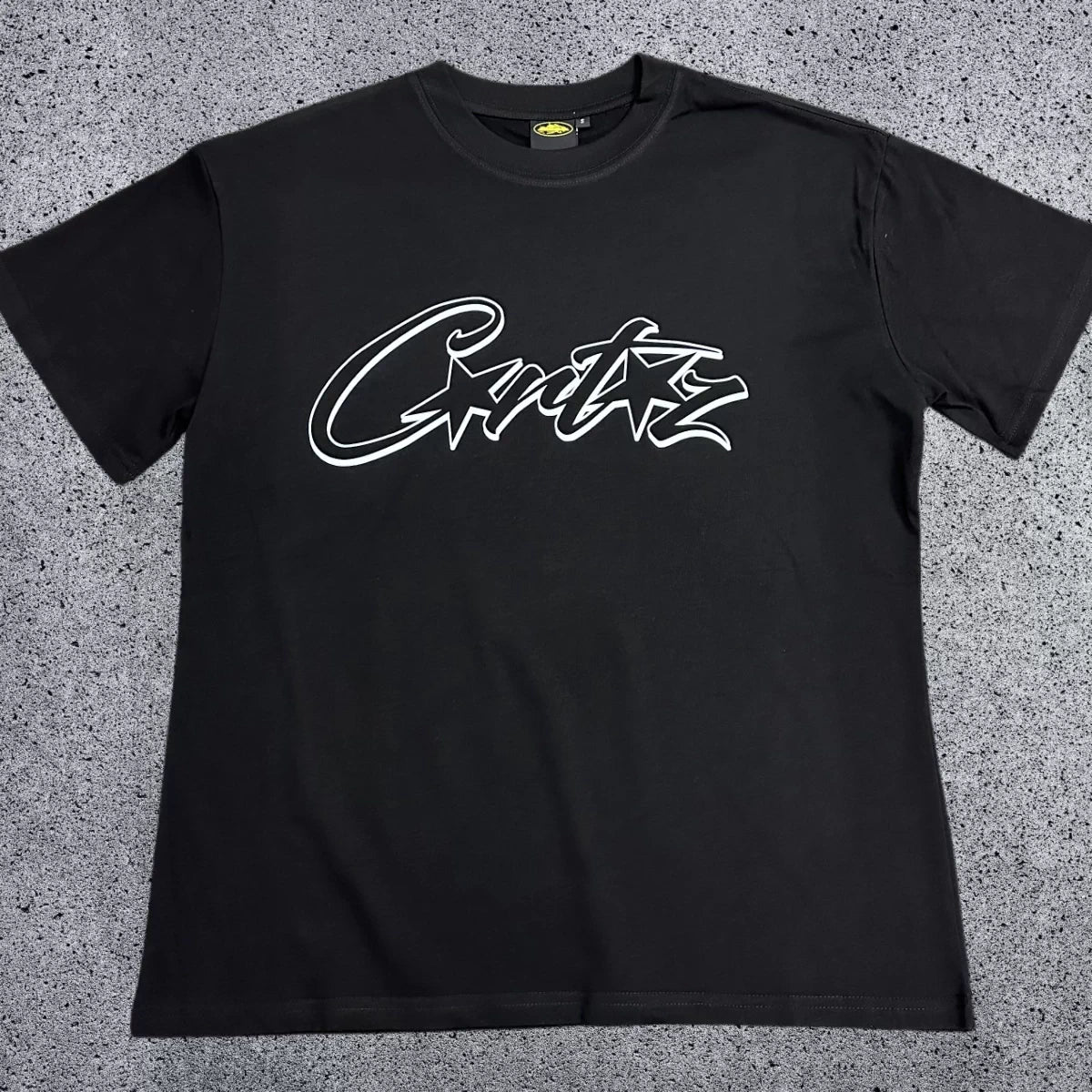 CRTZ "Sculpted" Graphic Heavyweight Tee | White Corteiz Streetwear T-Shirt