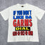 Corteiz Authentic Oval Logo T-Shirt – White/Blue & Yellow