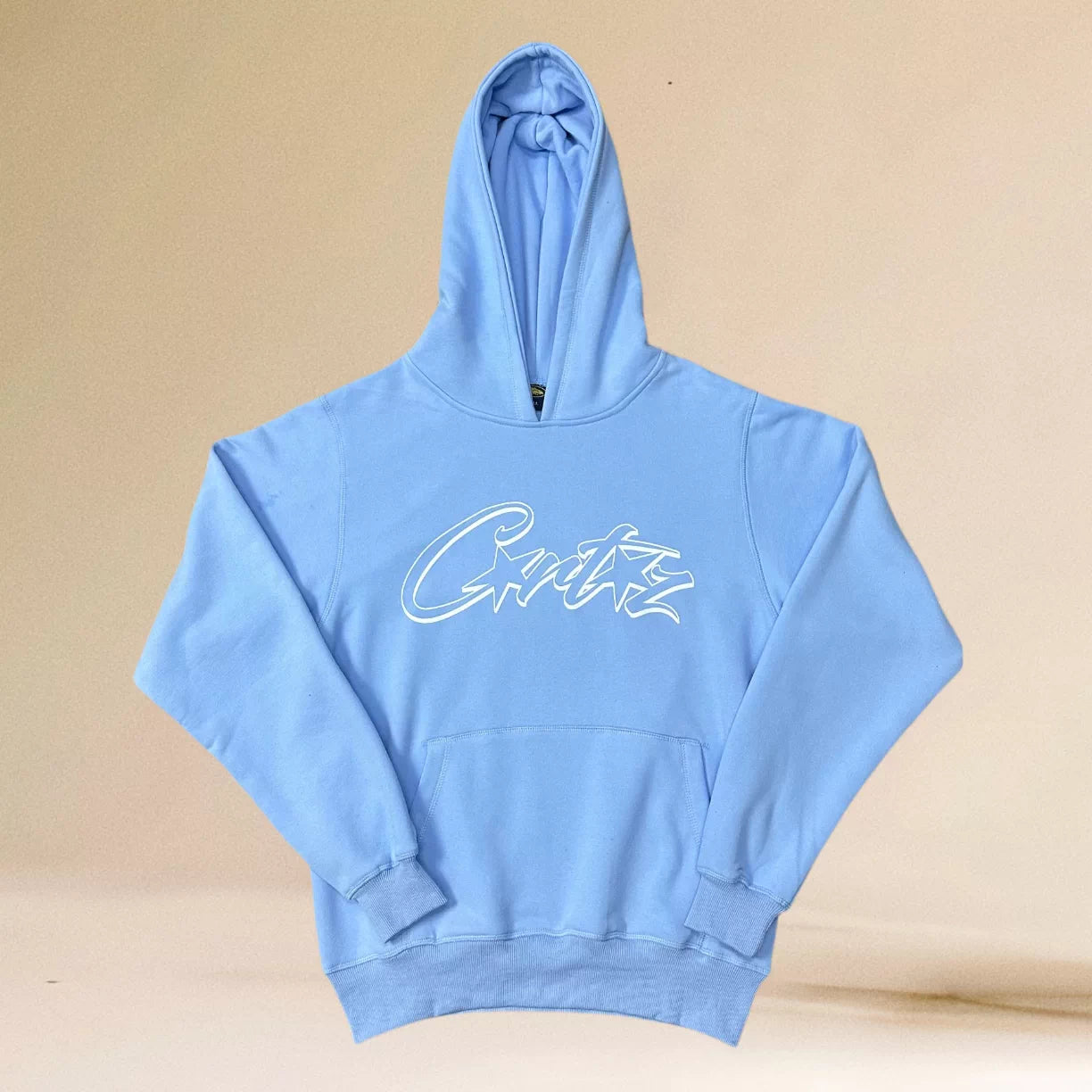 Corteiz Signature Script Heavyweight Hoodie blue