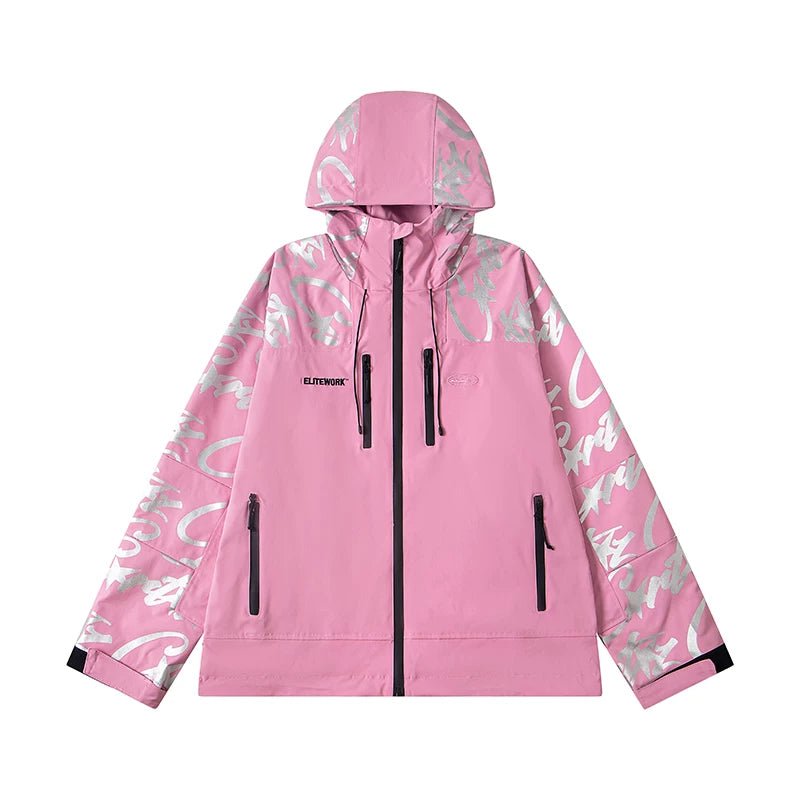 Corteiz Devil's Island Stormtrooper Waterproof Jacket Pink
