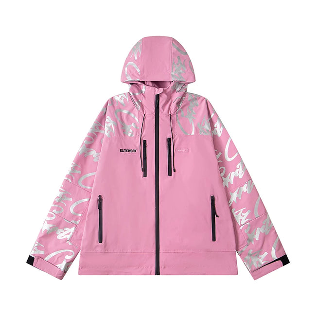 Corteiz Devil's Island Stormtrooper Waterproof Jacket Pink Hover Image