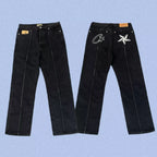 Corteiz Heavyweight Denim Pants Black