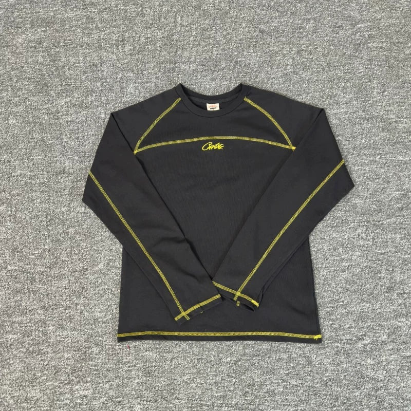 Corteiz Contrast Stitching Long Sleeve Thermal Tee