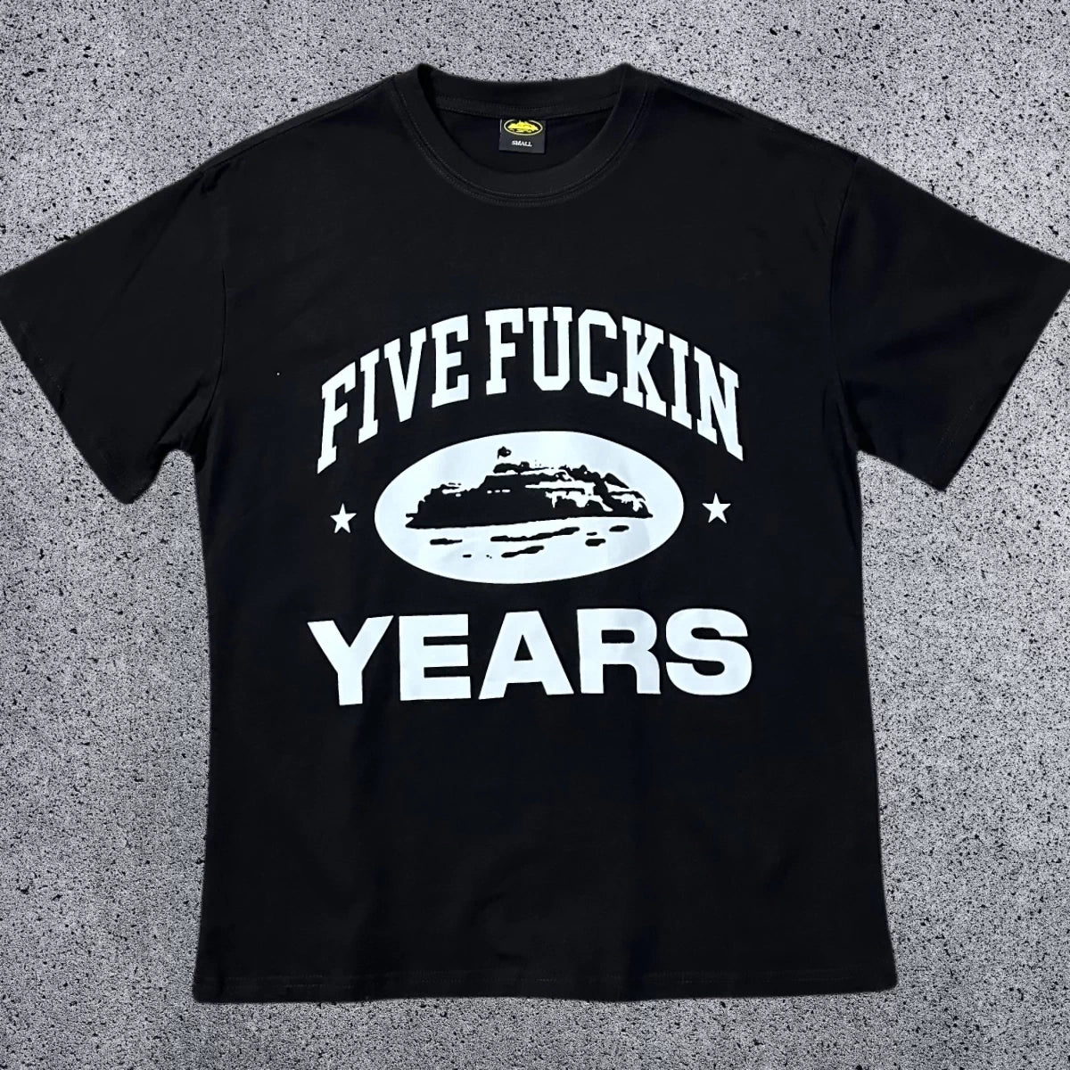 Corteiz "Five Fuckin Years" Anniversary T-Shirt – Black | Rare Streetwear