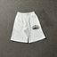 Corteiz 5-Star Alcatraz Island Front Logo Heavyweight Shorts white