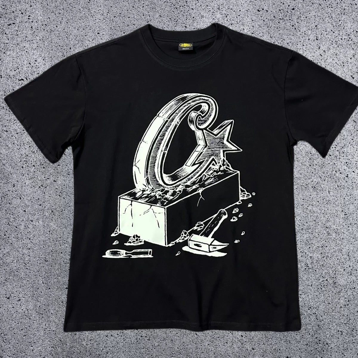 Corteiz "C-Star Monument" Graphic T-Shirt – Black | Authentic Streetwear