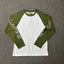 Corteiz Raglan Sleeve Lettering Long Sleeve Tee - Green