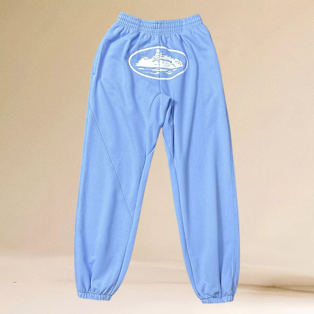 Corteiz Alcatraz Island Heavyweight Sweatpants Light blue