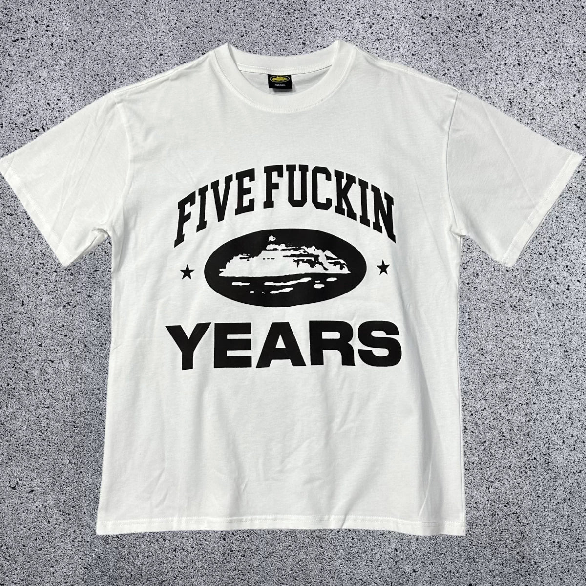 Corteiz "Five Fuckin Years" Anniversary T-Shirt – White