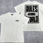 Corteiz RTW Box Logo T-Shirt – White/Blue