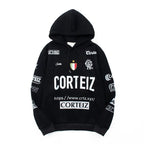 Corteiz All-Over Multi-Logo Heavyweight Hoodie - Black