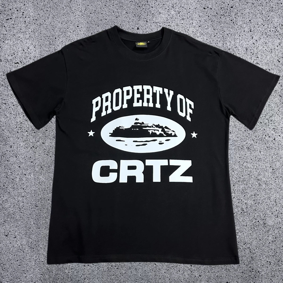 Corteiz Property of CRTZ T-Shirt – Black/White