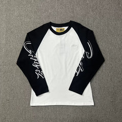Corteiz Raglan Sleeve Lettering Long Sleeve Tee - Black