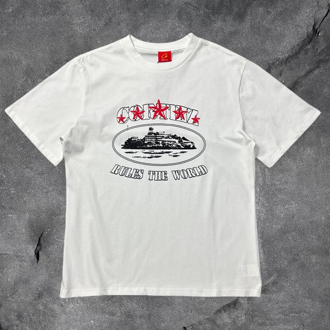 Corteiz Alcatraz "Rules The World" Graphic Tee - Premium Streetwear T-Shirt Hover Image