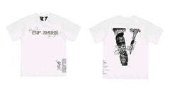 Vlone x Pop Smoke Tribute Portrait Graphic T-Shirt - White
