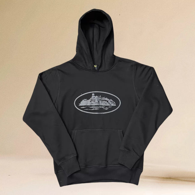 Corteiz Alcatraz Island Heavyweight Hoodie black/grey Hover Image