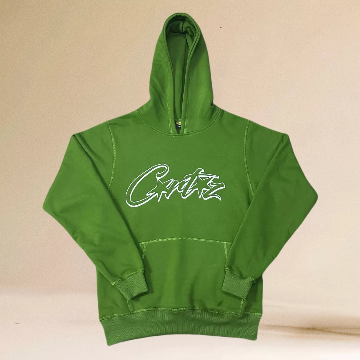 Corteiz Signature Script Heavyweight Hoodie green