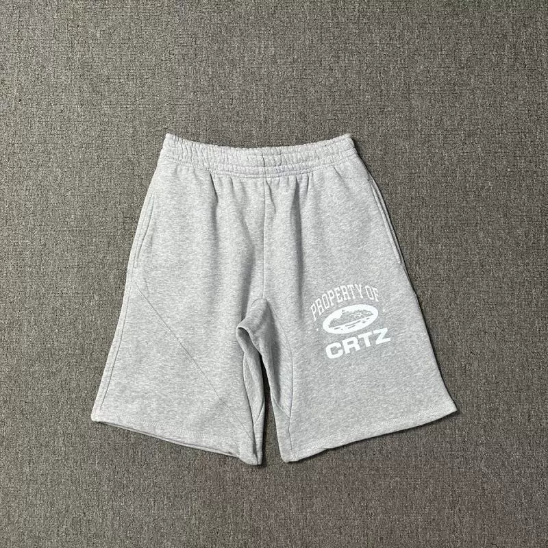 Corteiz "Property of CRTZ" Heavyweight Shorts grey