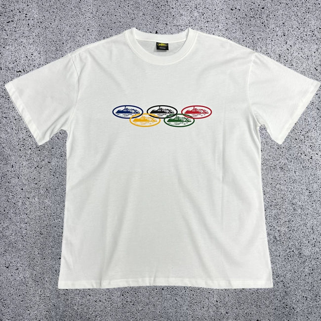 Corteiz Island Rings Logo T-Shirt – White/Multi Hover Image
